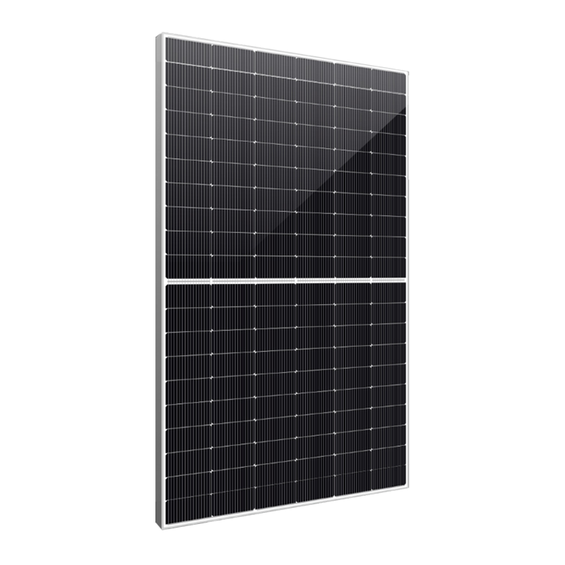 SPDGxxx-N120M10 (485–500 W), silberner Rahmen, weißes Netz